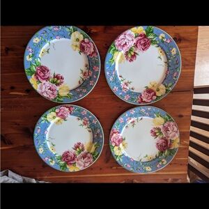 Waverly garden glass plates